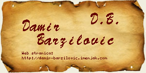Damir Barzilović vizit kartica